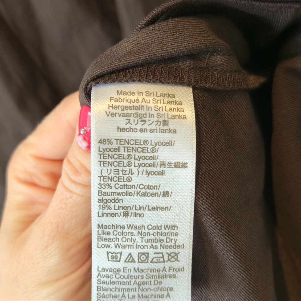 Madewell Paneled Midi Skirt in Cotton-Blend Twill #101 - Picture 11 of 11